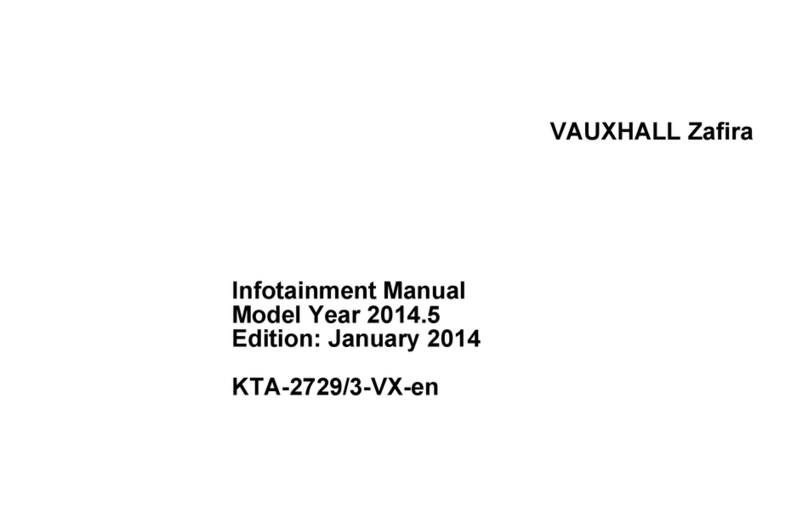 Vauxhall Zafira 2014 user manual
