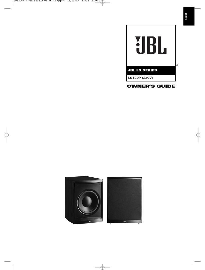 JBL LS120P owner's guide
