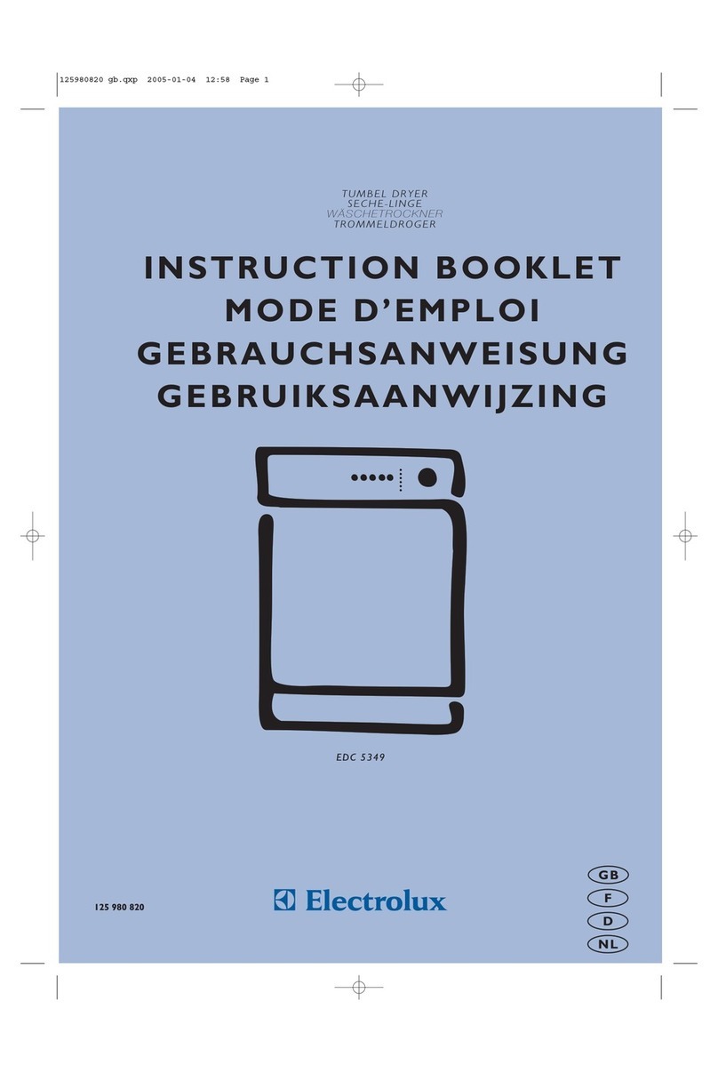 Electrolux EDC 5349 User manual Electrolux EDC 5349 User manual