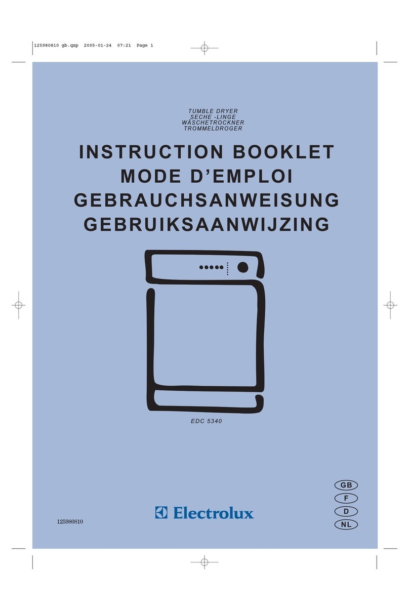 Electrolux EDC 5340 User manual