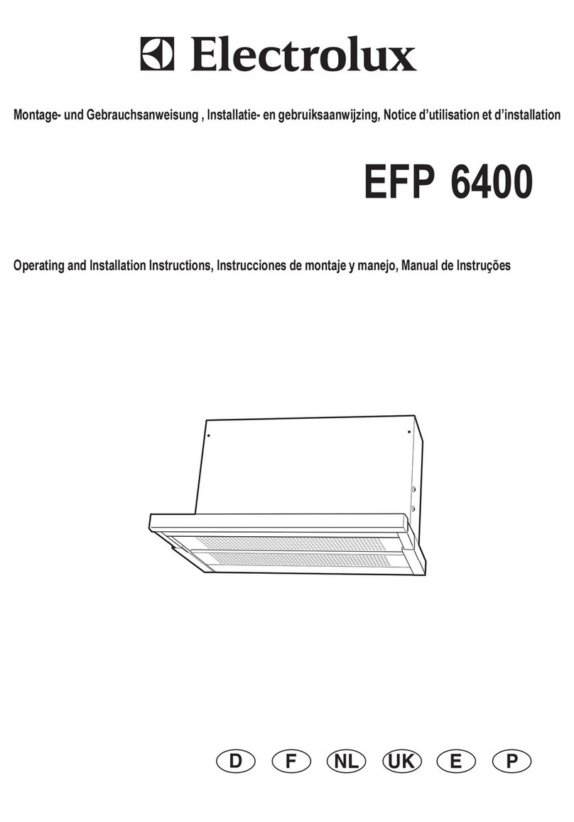 Electrolux EFP 6400 Specification sheet Electrolux EFP 6400 Specification sheet