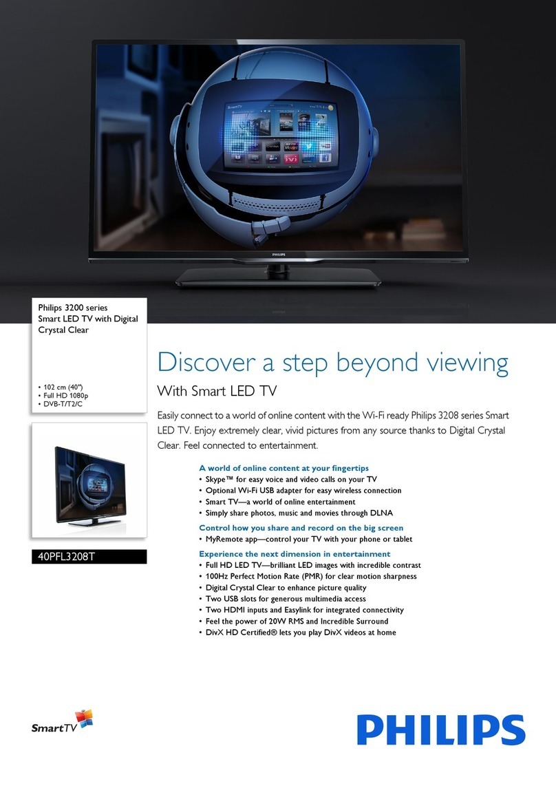 Philips 40PFL3208T User manual