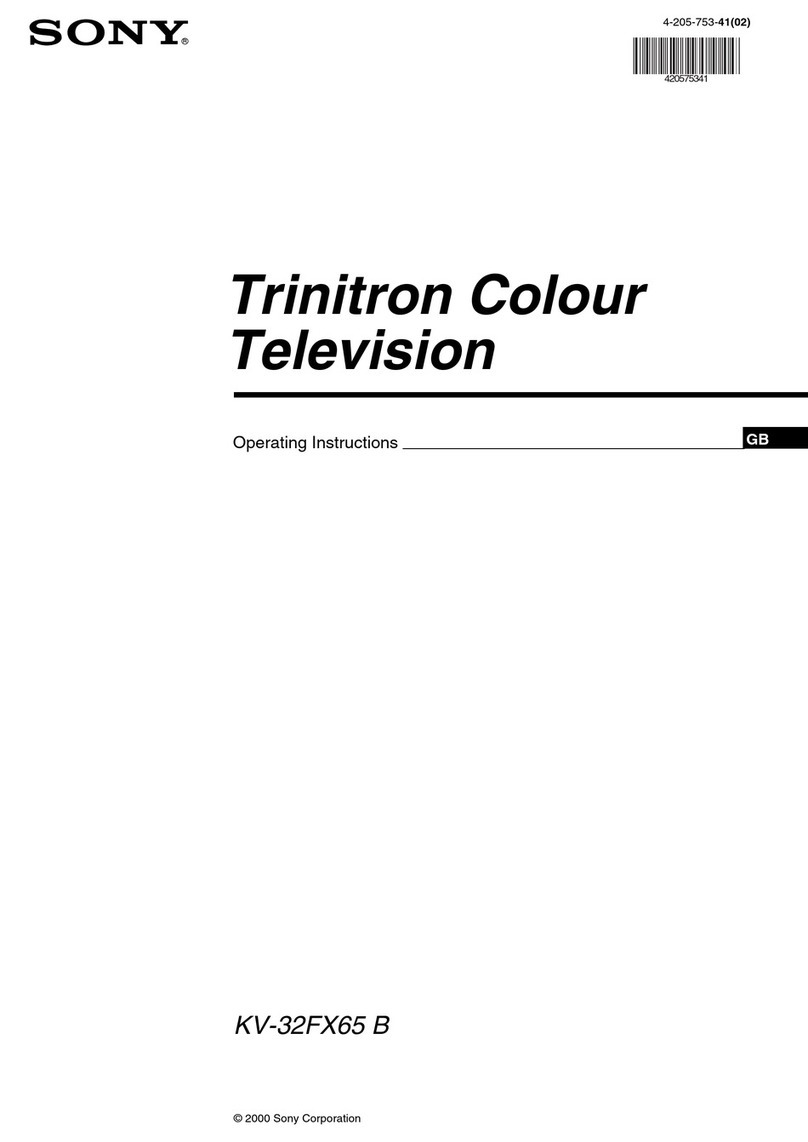 Sony KV-32FX65B operating instructions