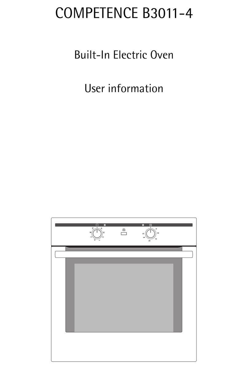 AEG COMPETENCE B3011-4 User information AEG COMPETENCE B3011-4 User information