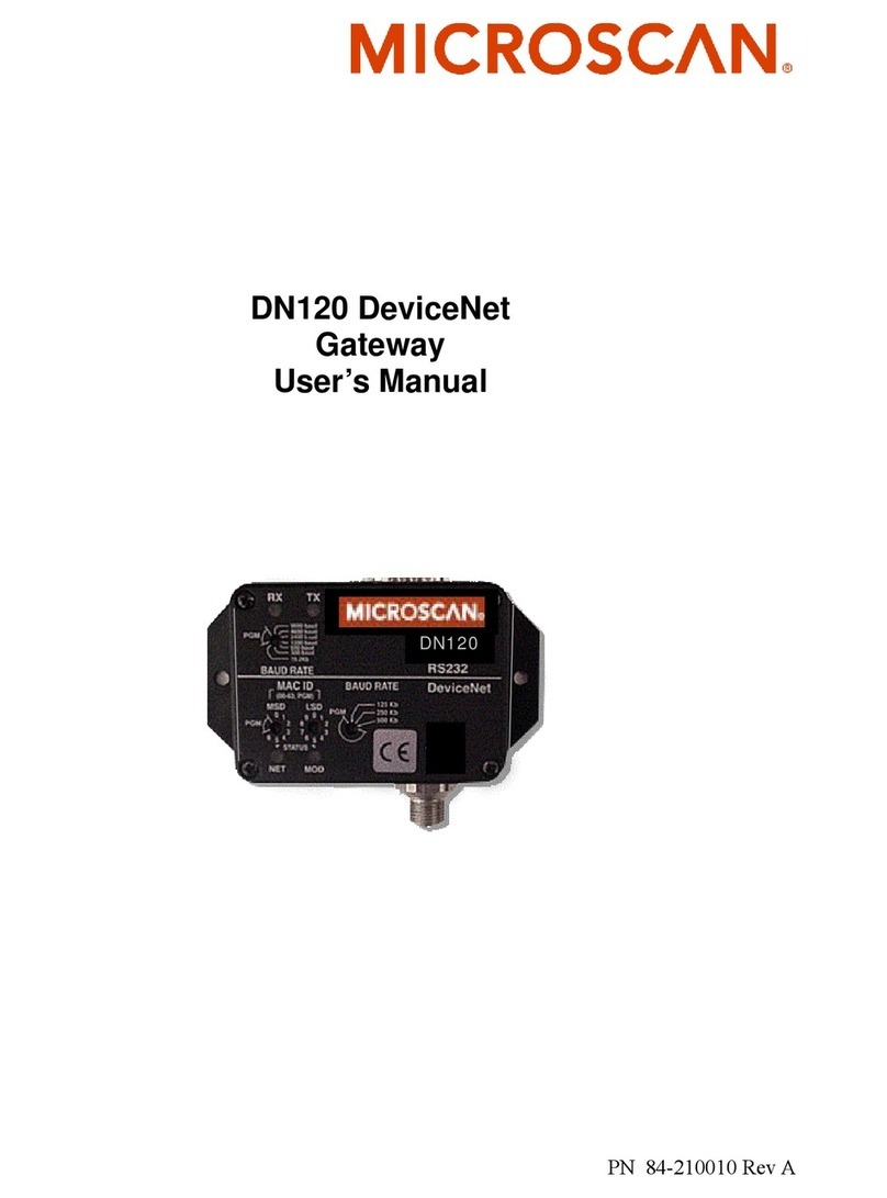 Microscan DN120 DeviceNet user manual