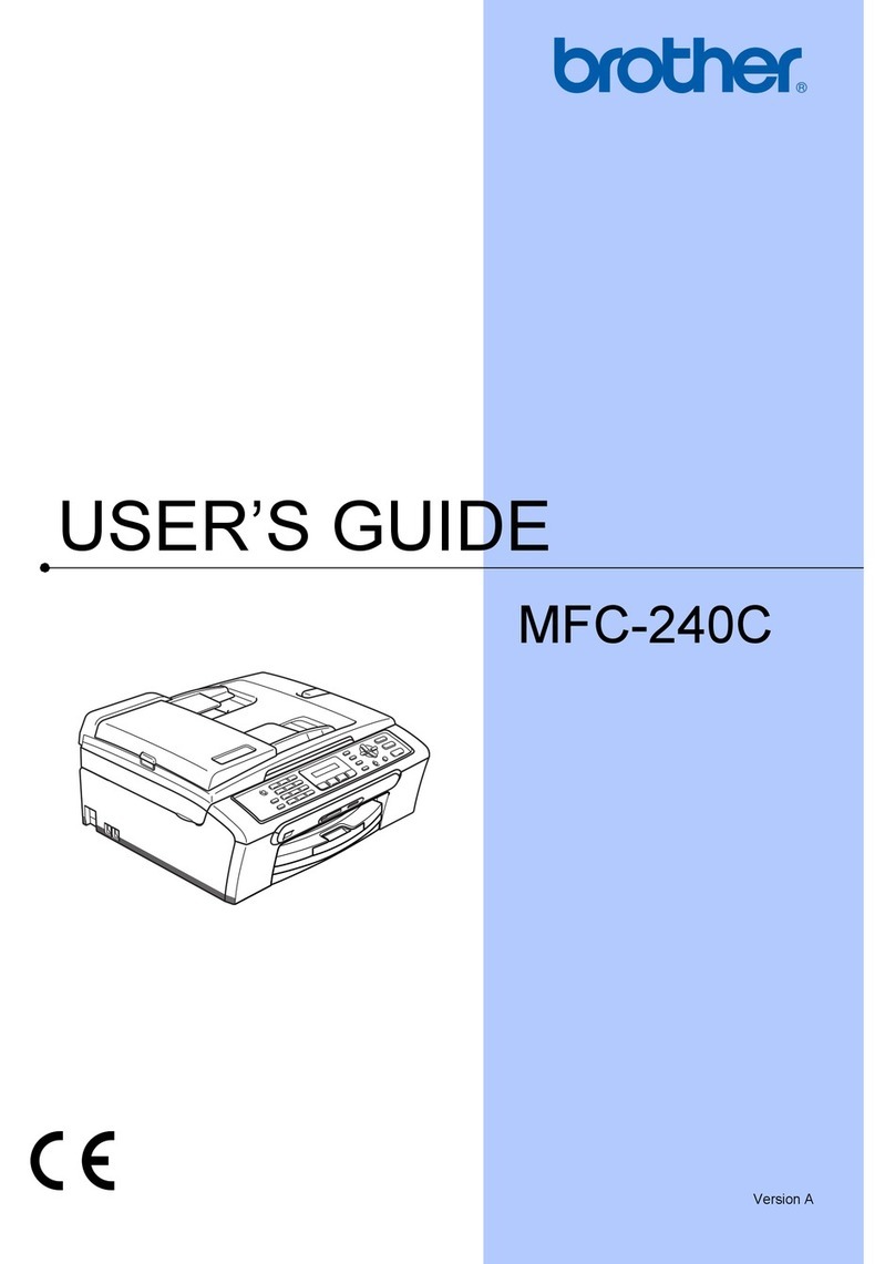 Brother MFC 240C - Color Inkjet - All-in-One User manual