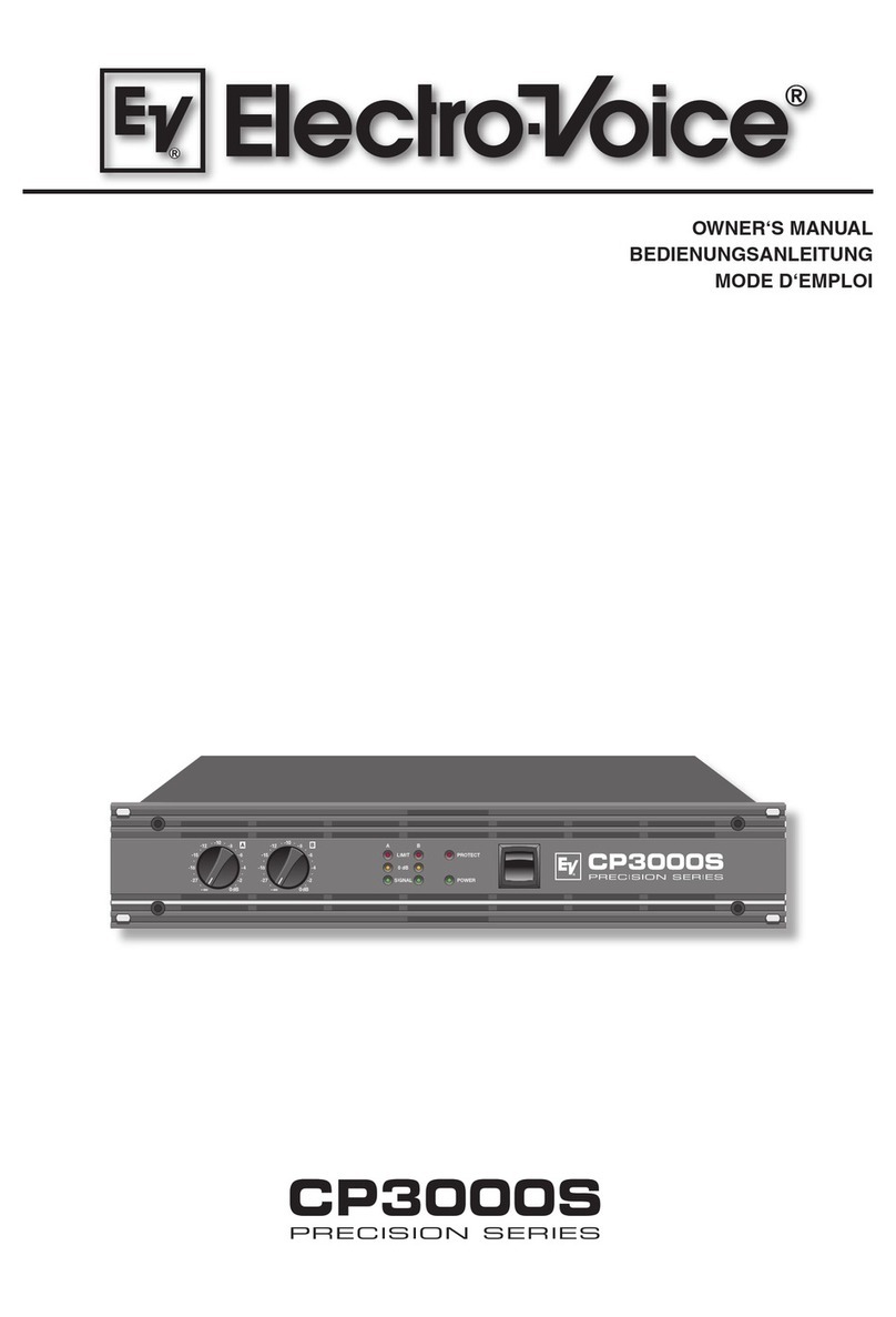 Electro-Voice Compact Precision CP3000S owner's manual