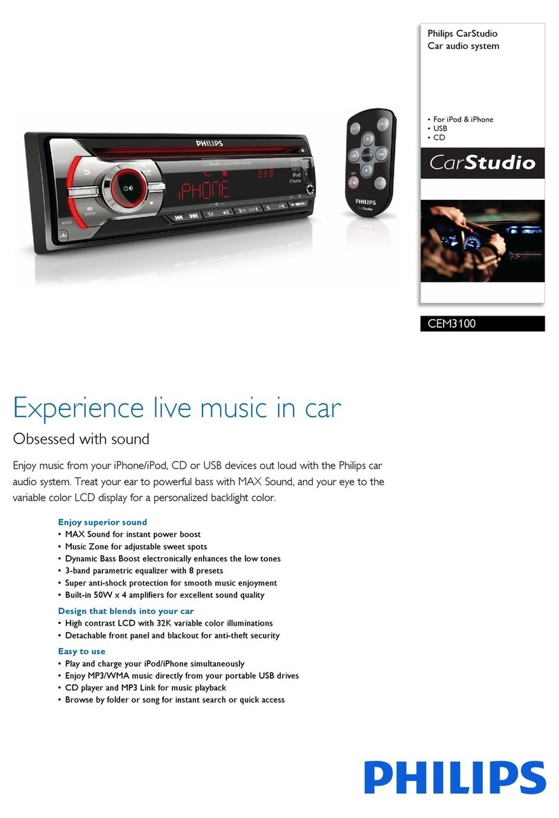 Philips CarStudio CEM3100 Specifications