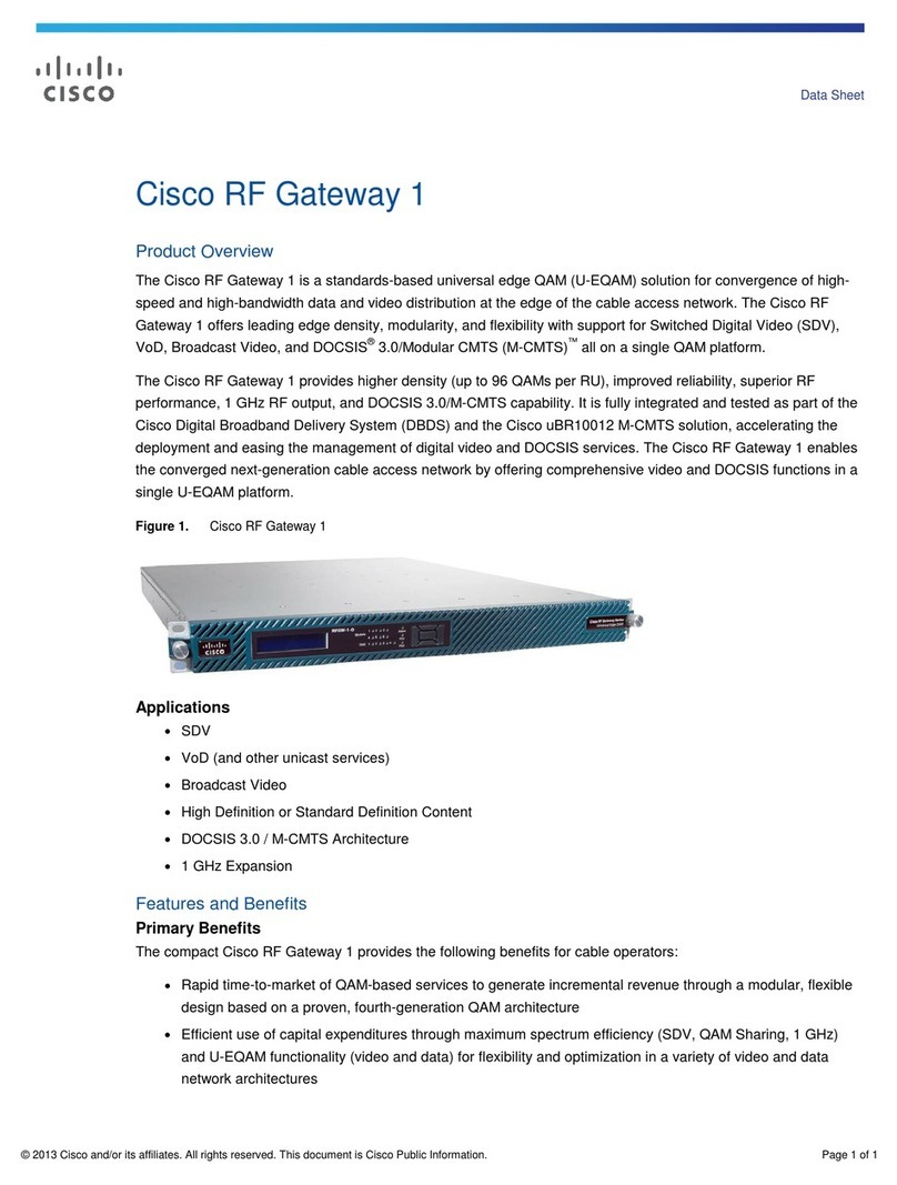 Cisco RF 1 Specifications