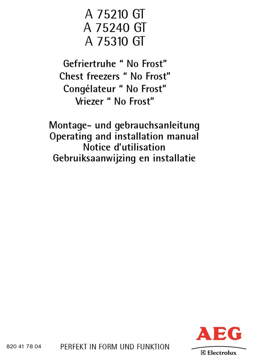 AEG A 75310 GT OPERATING AND INSTALLATION Manual