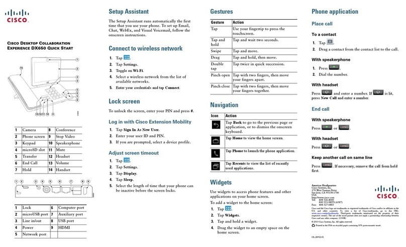 Cisco DX650 User manual