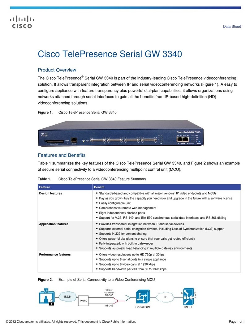 Cisco GW 3340 User manual