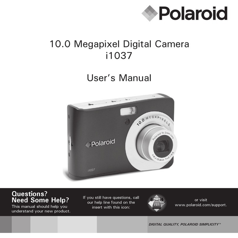 Polaroid I1037 - Digital Camera - Compact User manual