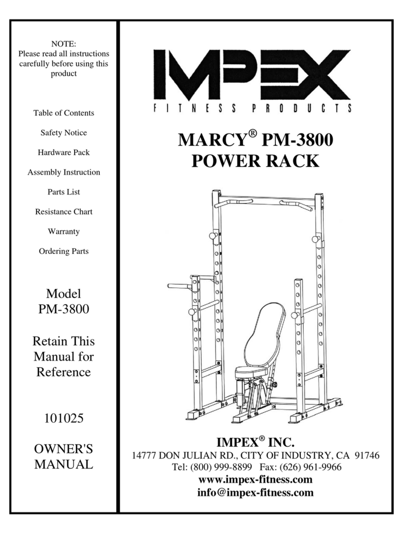 Impex Marcy PM-3800 User manual
