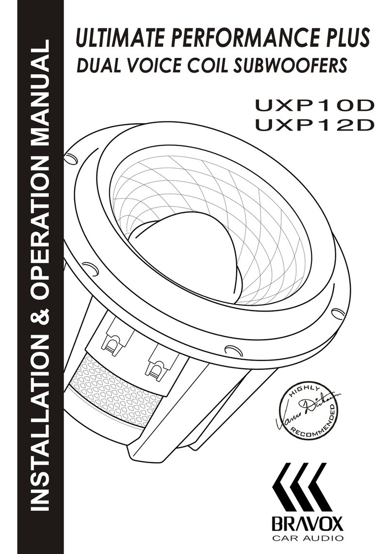 Bravox UXP10D Installation & operation manual