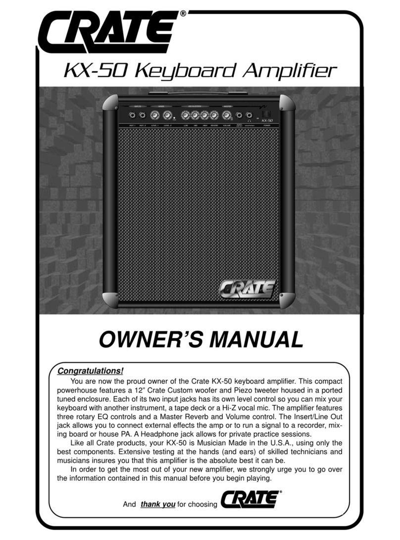 Crate KX-50 owner's manual
