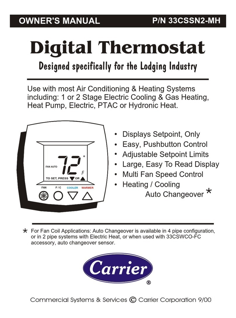 Carrier P/N 33CSSN2-MH owner's manual