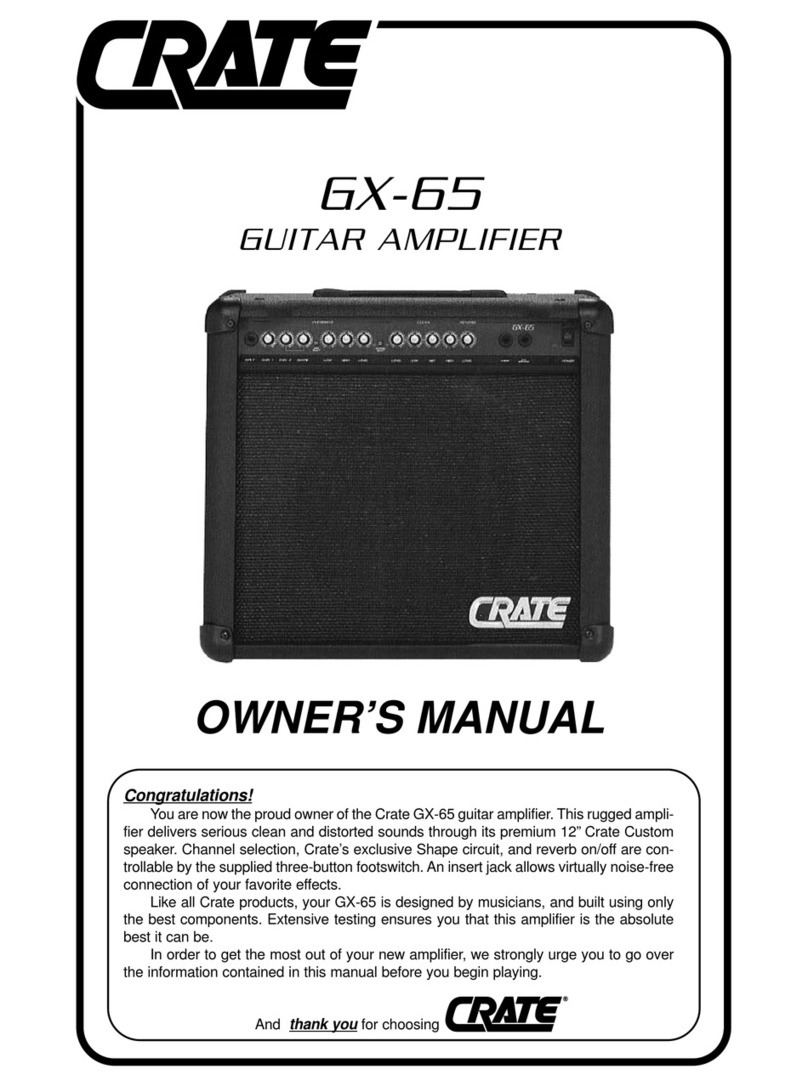 Crate GX-65 owner's manual