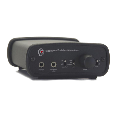 HeadRoom The Portable Micro Amp owner's manual