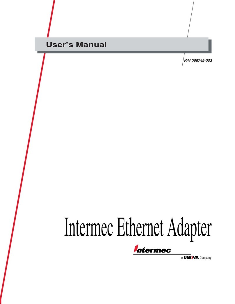 Intermec Ethernet Adapter user manual