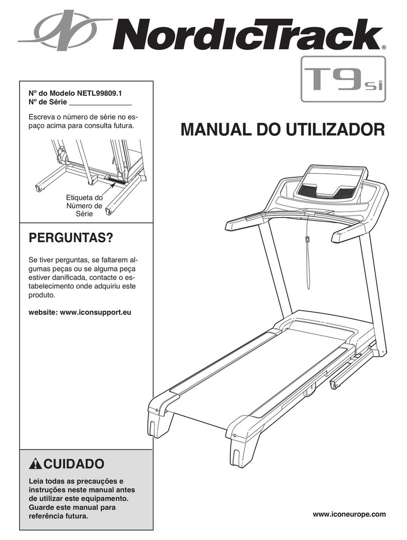 NordicTrack T9 Si Cwl Treadmill Setup guide