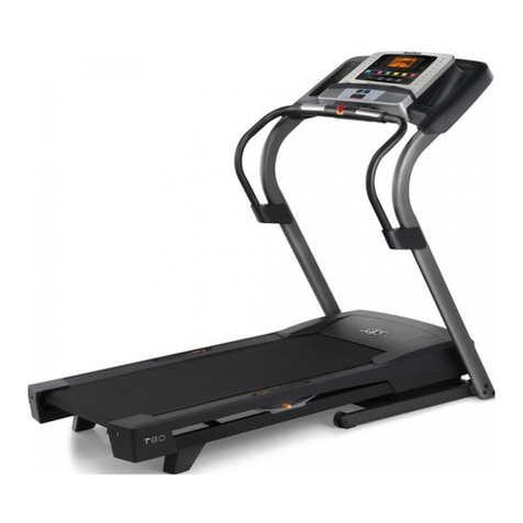 NordicTrack T8.0 Treadmill User manual