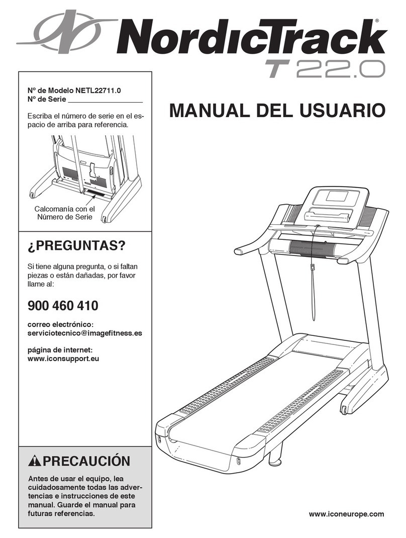 NordicTrack T22.0 Treadmill User guide