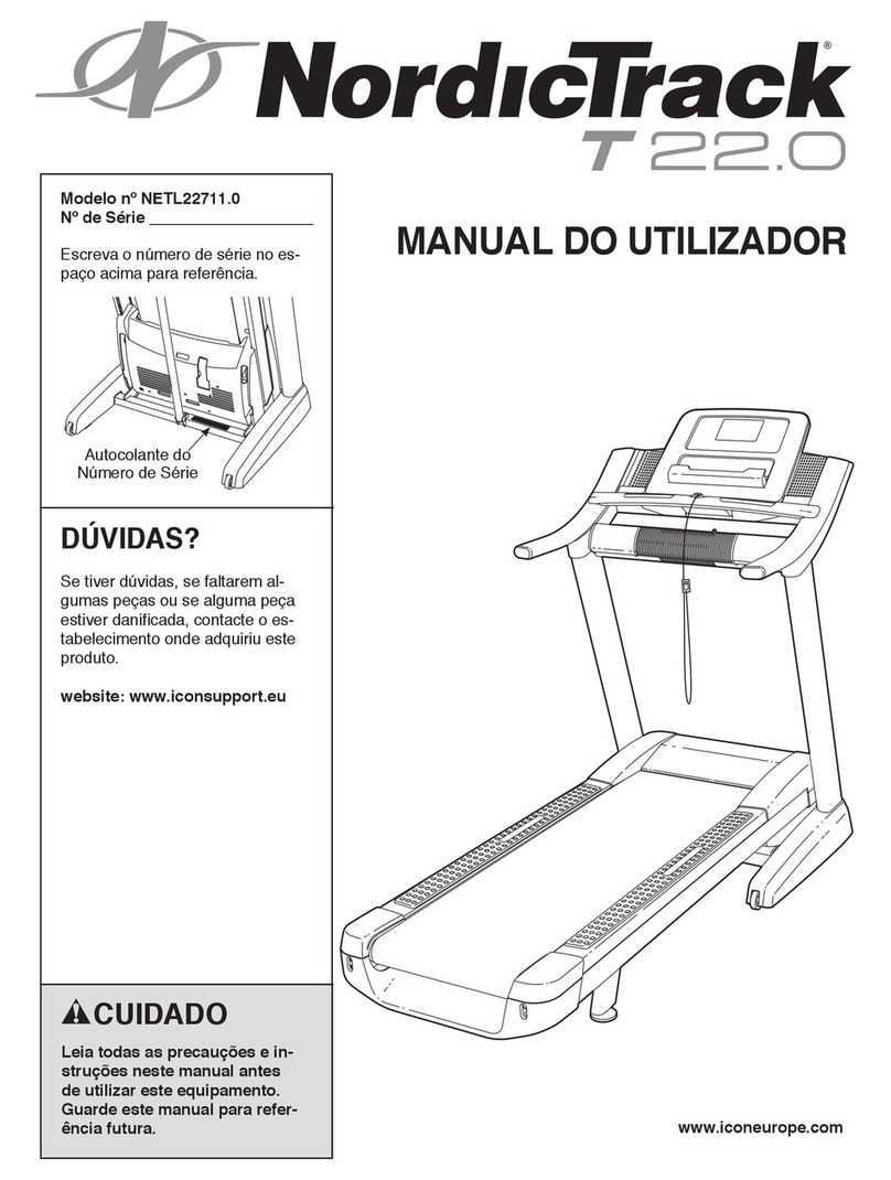 NordicTrack T22.0 Treadmill Setup guide