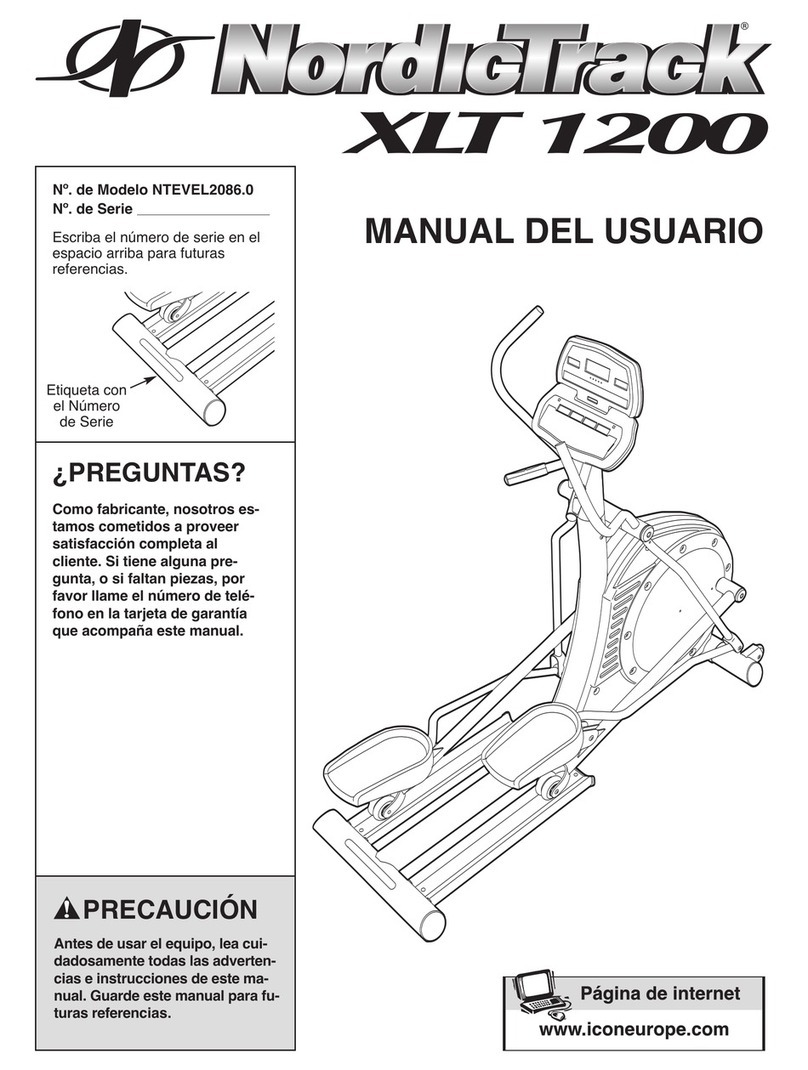 NordicTrack Xlt 1200 Elliptcal Manual Del Usuario