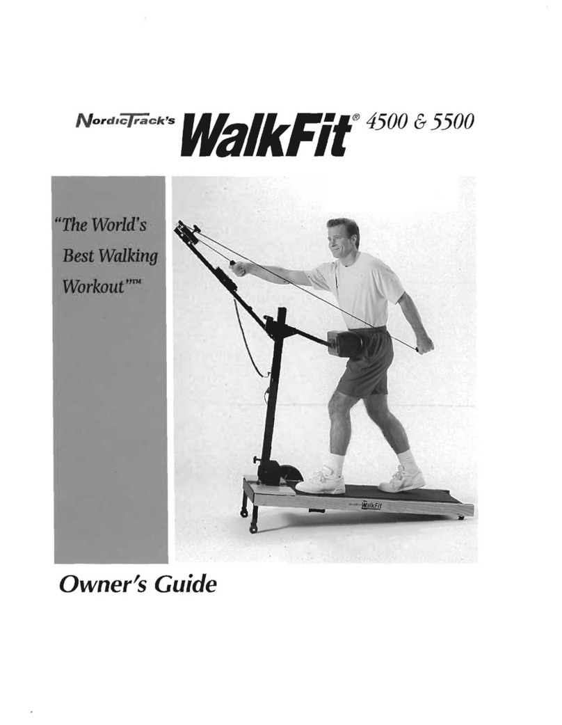NordicTrack Walkfit 4500 Treadmill User manual