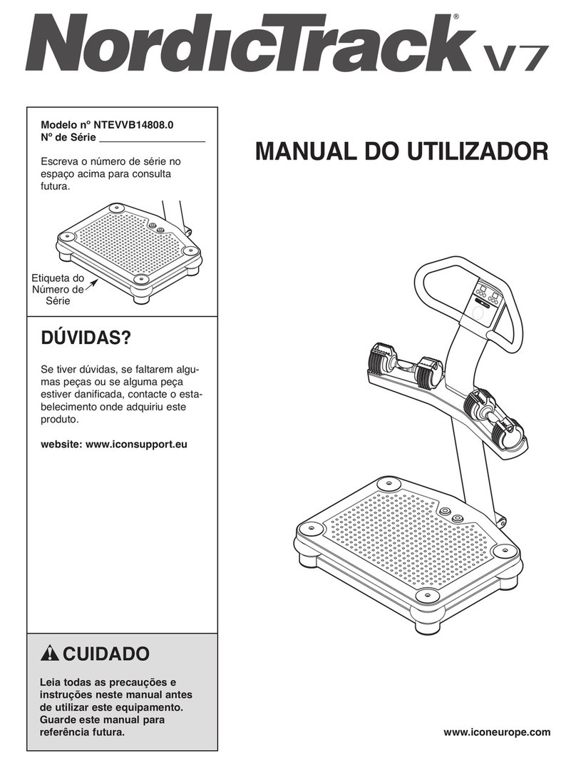 NordicTrack V7 User manual