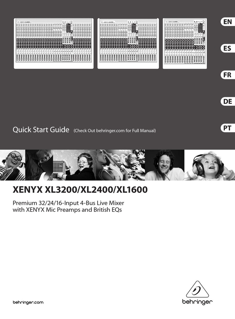 Behringer Xenyx XL3200 User manual