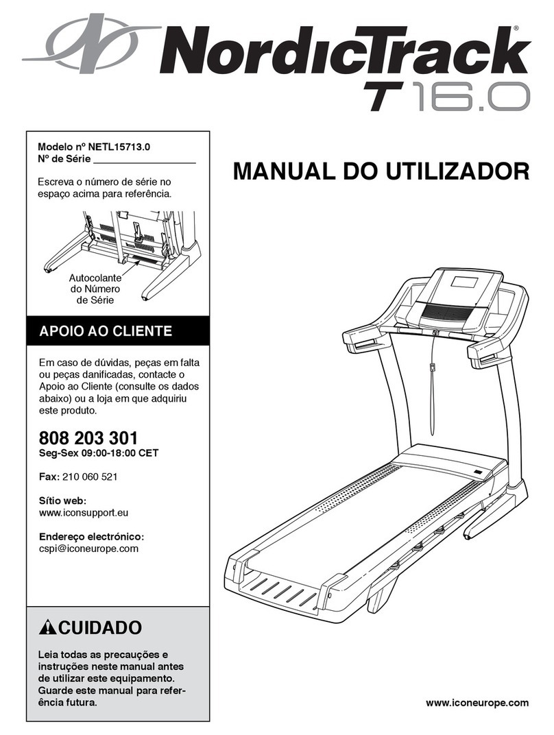 NordicTrack T16.0 Treadmill Setup guide