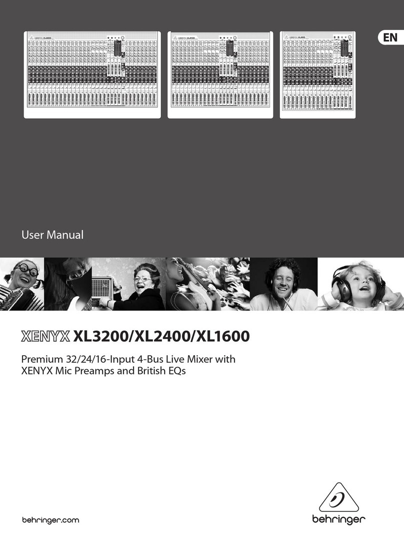 Behringer Xenyx XL1600 user manual