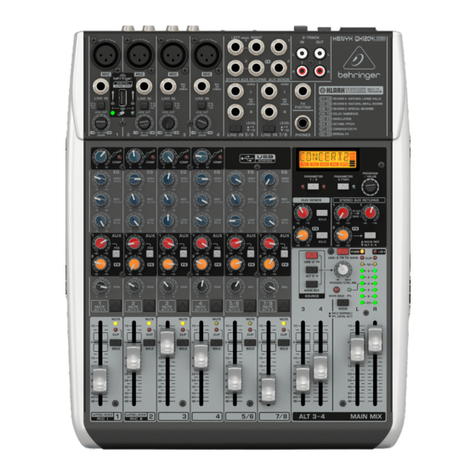 Behringer XENYX QX1204USB quick start guide