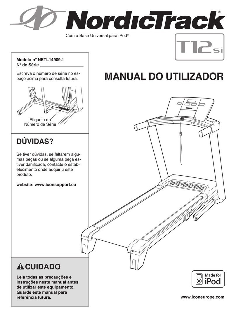 NordicTrack T12 Si Cwl Treadmill Setup guide