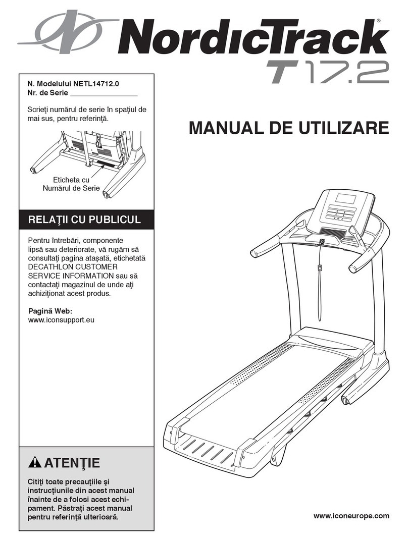NordicTrack T 17.2 Treadmill Instruction Manual NordicTrack T 17.2 Treadmill Instruction Manual