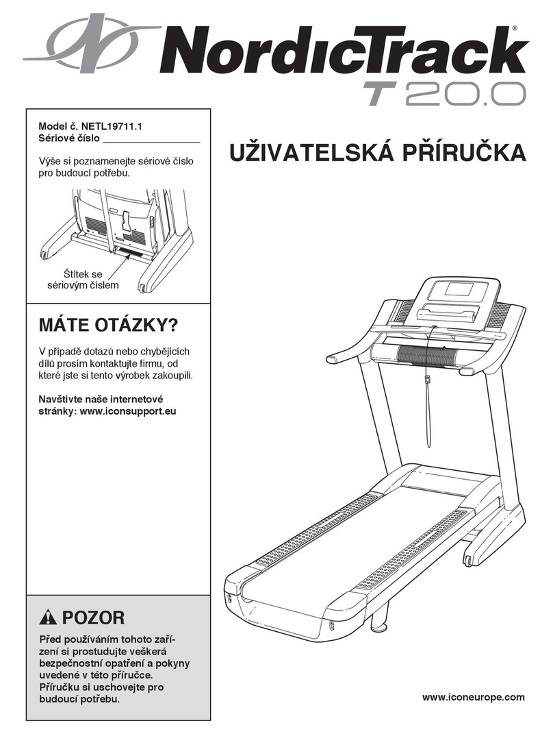 NordicTrack T20.0 Treadmill Manual