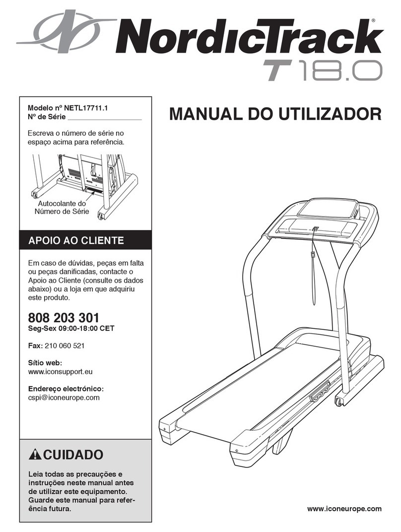 NordicTrack T18.0 Treadmill Setup guide