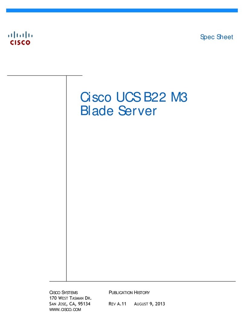 Cisco UCS B22 M3 User manual