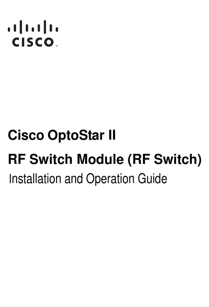 Cisco OptoStar II User manual
