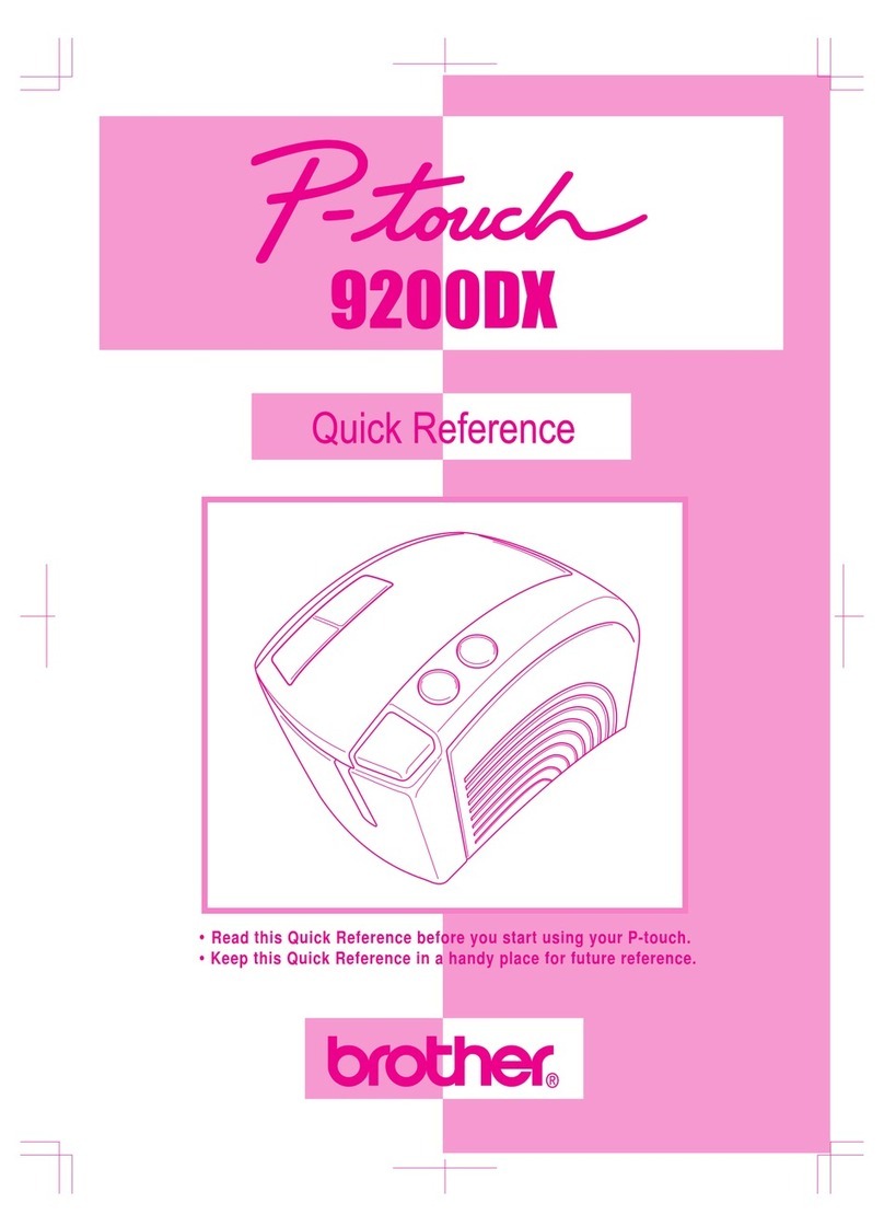 Brother P-touch PRO DX PT-9200DX User manual