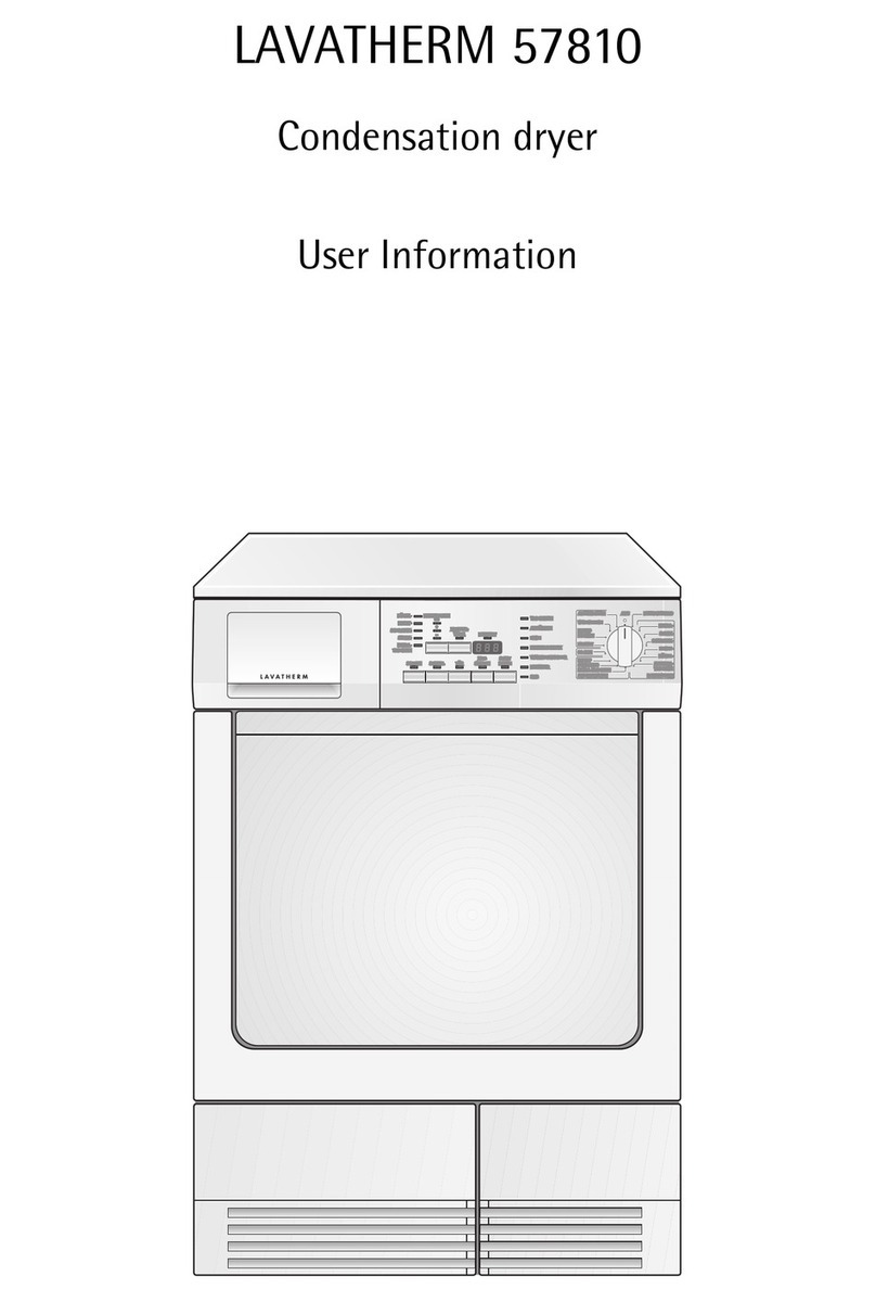 AEG LAVATHERM 57810 Operation manual