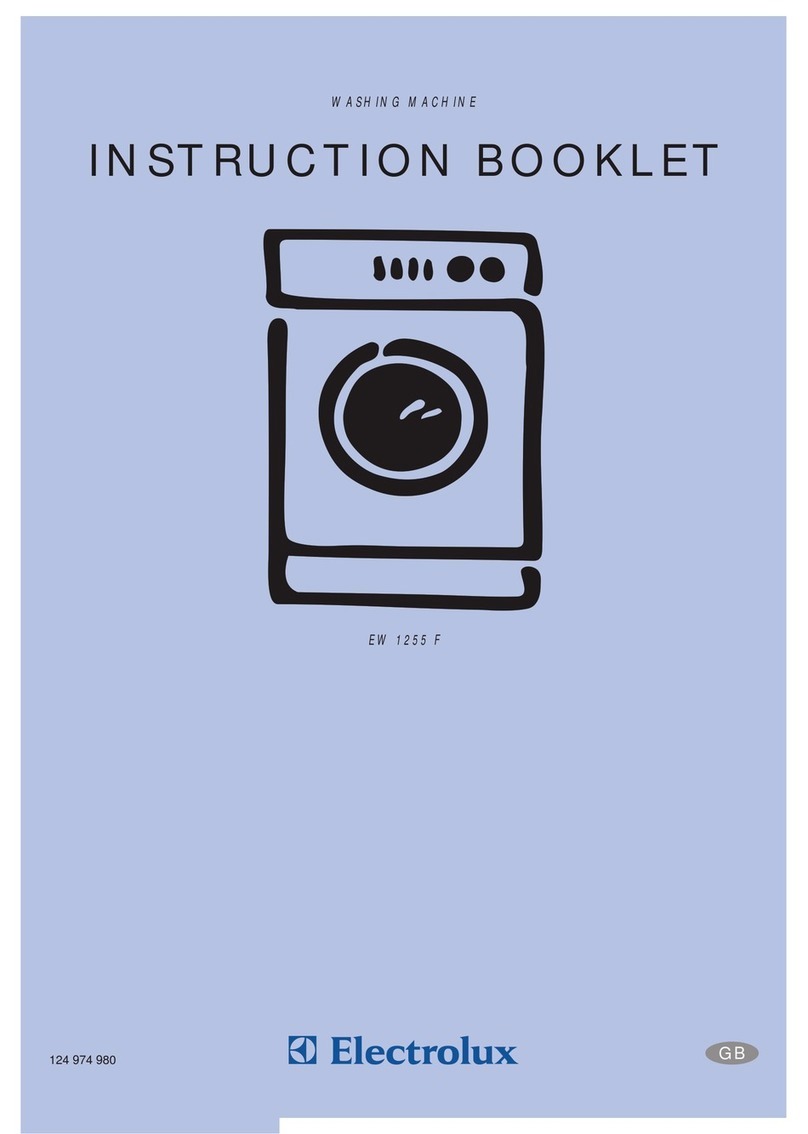 Electrolux EW 1255 F Instruction booklet