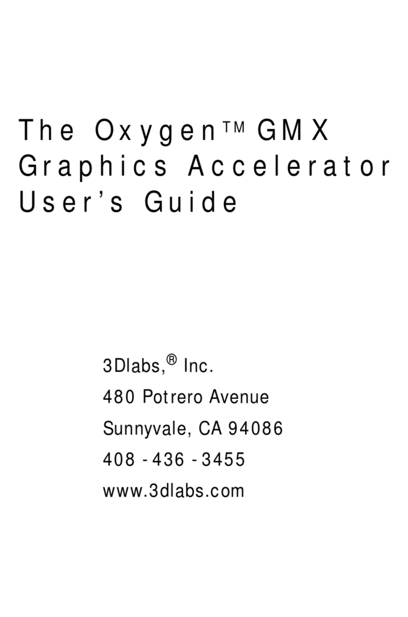 3Dlabs Oxygen GMX User manual 3Dlabs Oxygen GMX User manual