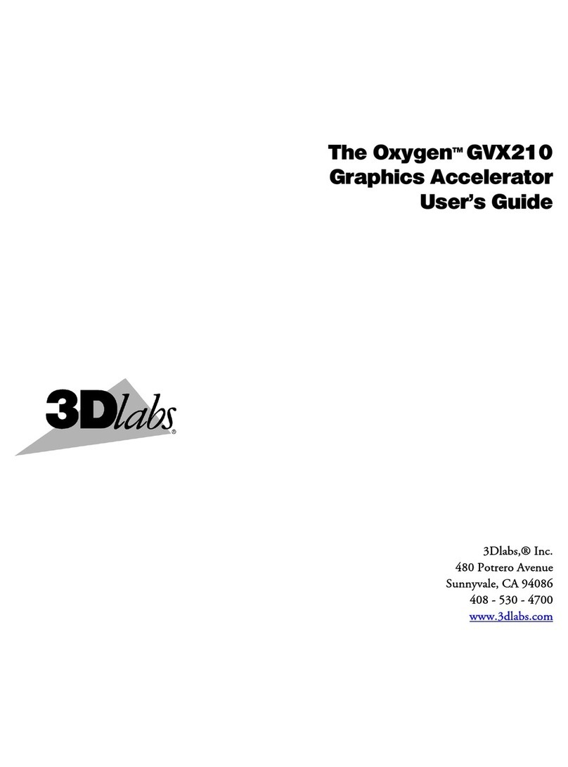 3Dlabs Oxygen GVX210 user guide