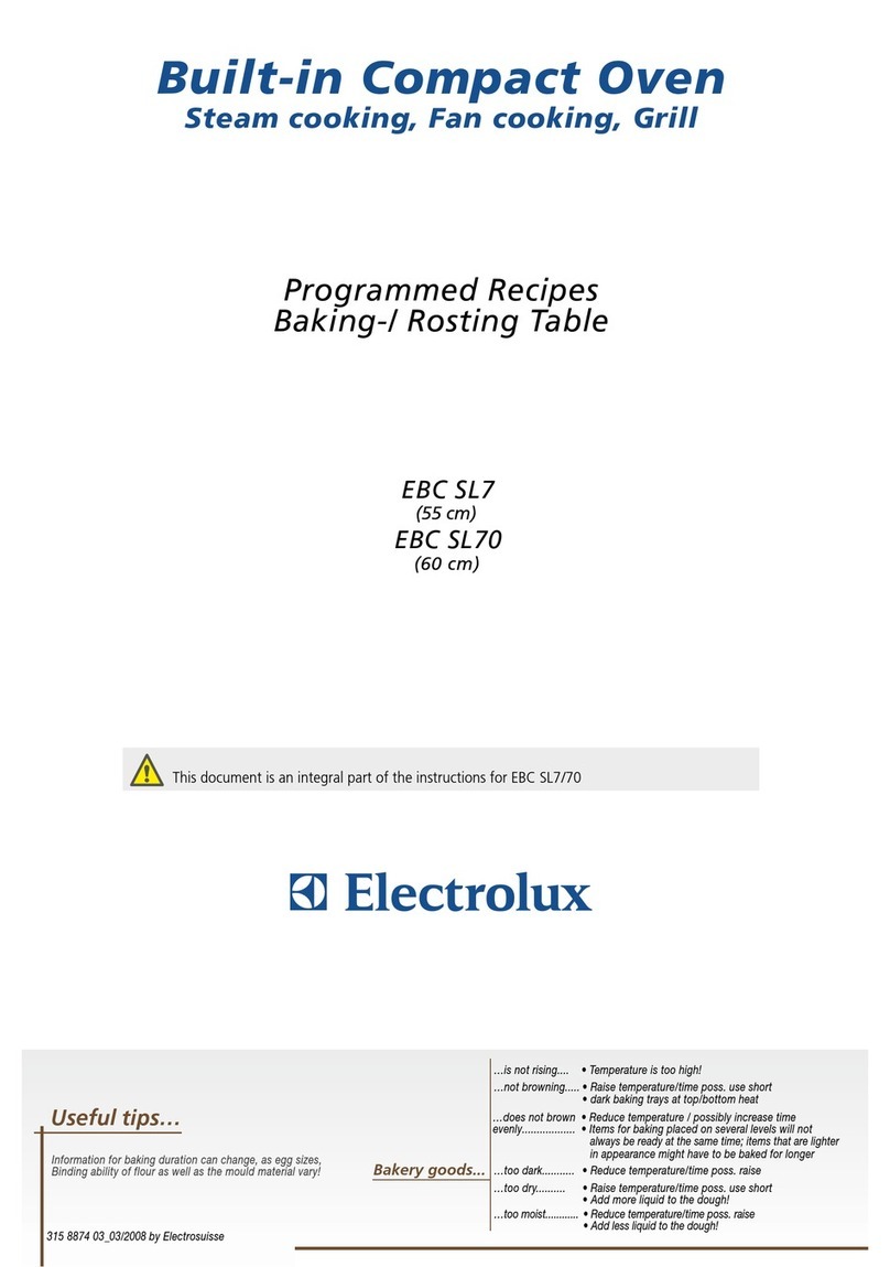 Electrolux EBC SL7 Use and care manual