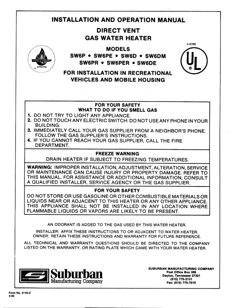 Bryant SW6P Installation & operating manual