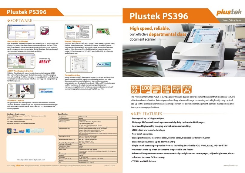 Plustek SmartOffice PS396 quick guide Plustek SmartOffice PS396 quick guide