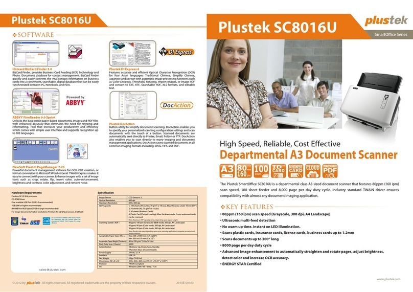 Plustek Smart Office SC8016U User manual